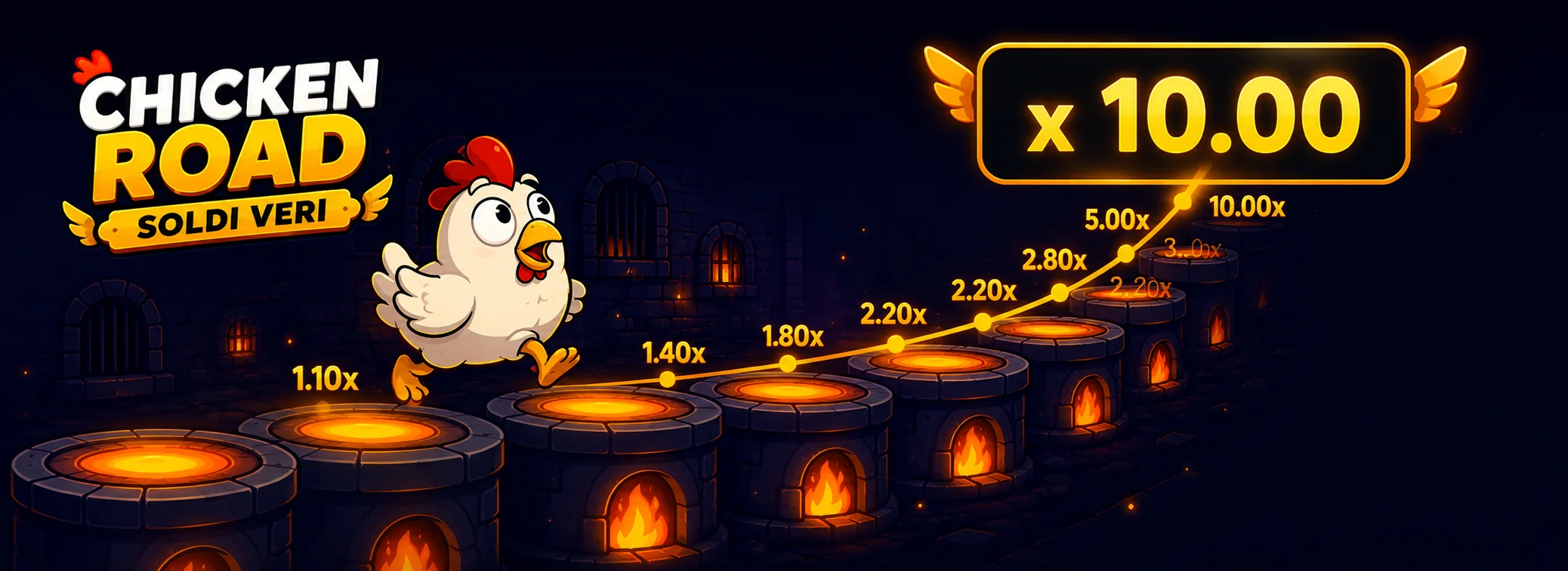 Chicken Road in azione: il pollo avanza sulla strada dei forni con il moltiplicatore che sale
